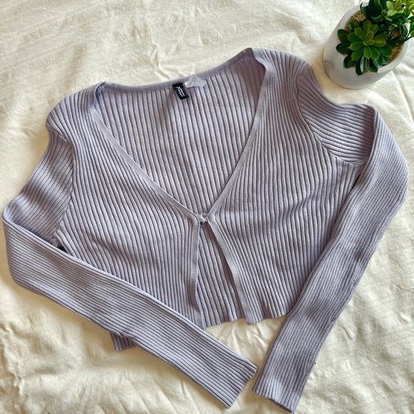 🌵4/$20 Rib-Knit Crop Cardigan - Picture 3 of 7